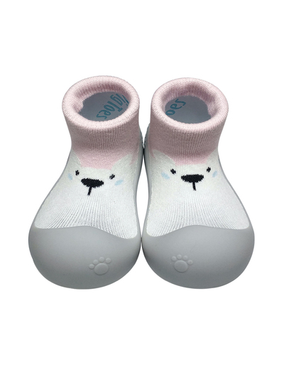 韓國BigToes幼兒襪型學步鞋-粉紅北極熊
