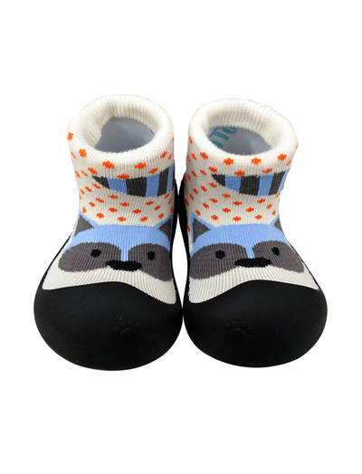 韓國BigToes幼兒襪型學步鞋-灰色浣熊