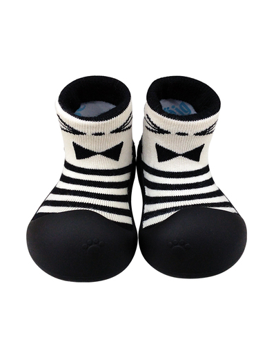 韓國BigToes幼兒襪型學步鞋-黑白領結