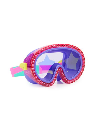 美國Bling2o時尚兒童全罩式泳鏡-閃亮明星-搖滾草莓