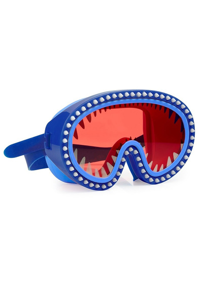 美國Bling2o時尚兒童全罩式泳鏡-紅鏡大白鯊