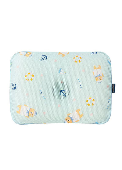韓國Gio Pillow超透氣嬰兒護頭型枕-水手熊藍(S/M)