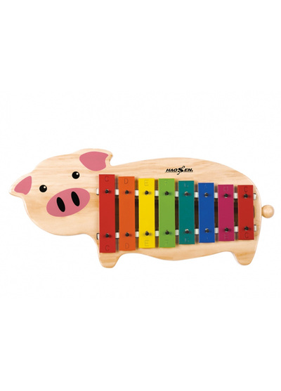 台灣豪聲樂器-快樂豬八音桌上小鐘琴