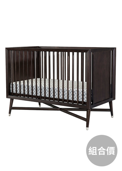 Levana美式嬰兒床-五合一成長床-紐約系列-時尚黑【組合價】