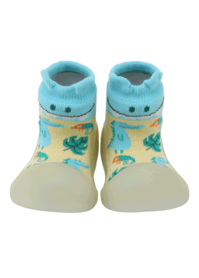 韓國BigToes幼兒襪型學步鞋-變色龍系列-侏儸世界