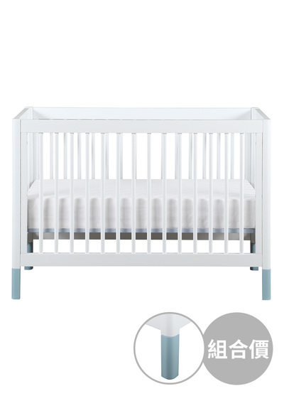 Levana美式嬰兒床-Mini Color系列-希臘藍【組合價】