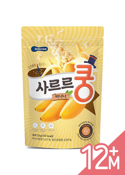 韓國Bebecook寶膳-益生菌泡芙-香蕉(23g/包)
