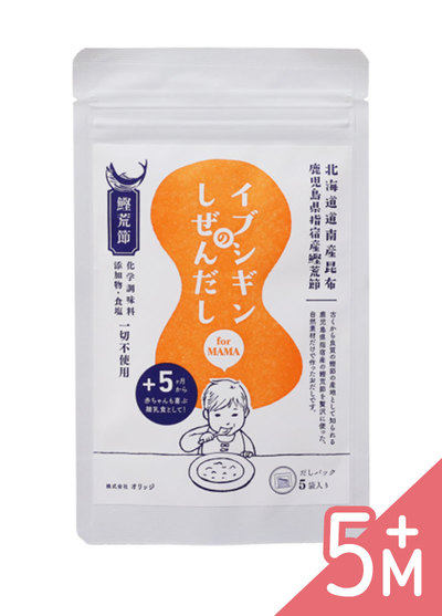 日本ORIDGE-無食鹽昆布柴魚粉-湯包裝(5包入/袋)