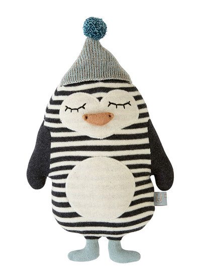 丹麥OYOY北歐設計家飾-動物寶貝造型抱枕-巴伯企鵝