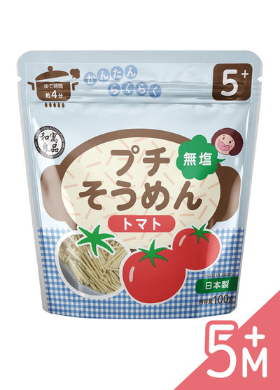 日本和寓良品-寶寶短細麵-鮮蔬番茄(100g/袋)
