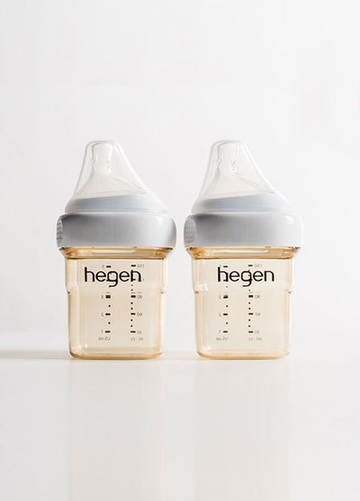hegen金色奇蹟-PPSU多功能方圓型寬口奶瓶-150ml雙瓶組