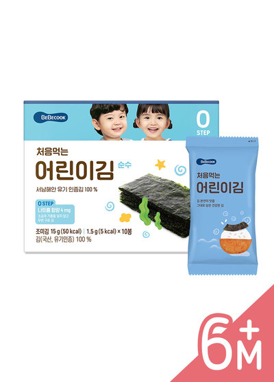 韓國BeBecook寶膳-嬰幼純粹海苔(10包/盒)