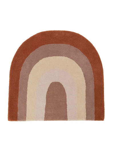 丹麥OYOY北歐設計家飾-手工羊毛地毯-巧克彩虹
