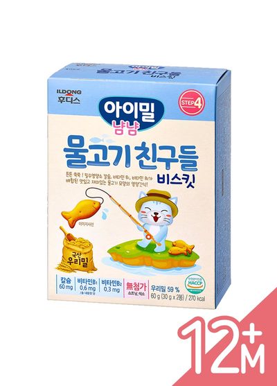 韓國ILDONG日東-小魚造型餅乾(60g/盒)