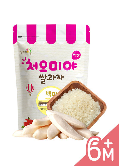 韓國SSALGWAJA 米餅村–寶寶米餅-6M+(40g/包)
