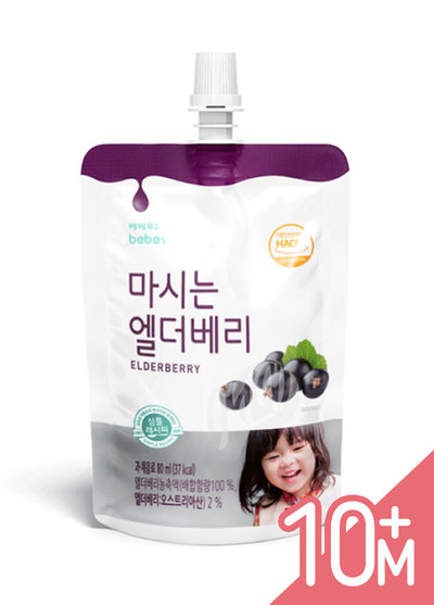 韓國bebefood寶寶福德-接骨木莓果汁(80ml/袋)
