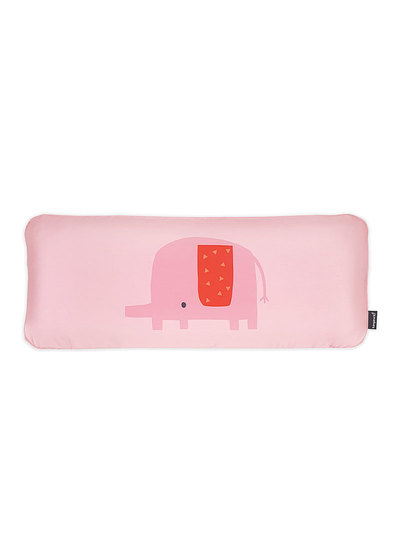 韓國Kangaruru袋鼠寶寶-幼兒3D AIR MESH甜睡長型枕-粉紅小象Pinko(缺)