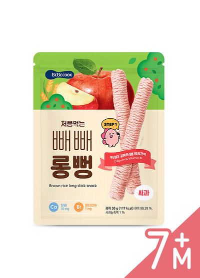 韓國Bebecook寶膳-綿綿貝貝棒-蘋果(30g/包)