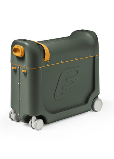 挪威Stokke JetKids BedBox兒童飛機睡床行李箱｜機艙床-橄欖綠