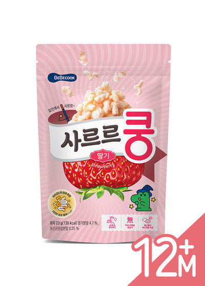 韓國Bebecook寶膳-益生菌泡芙-草莓(23g/包)