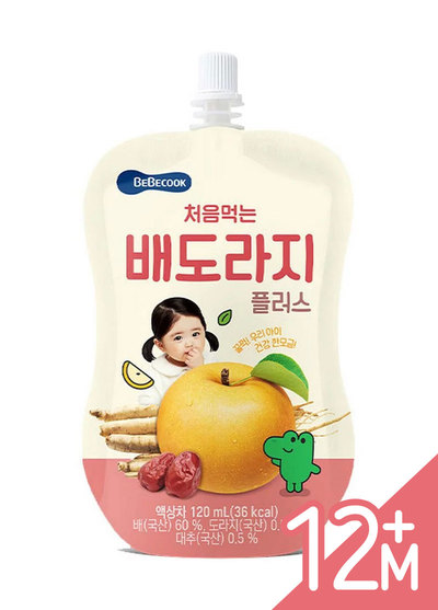 韓國Bebecook寶膳-嬰幼兒果汁-雪梨紅棗桔梗(120ml/袋)