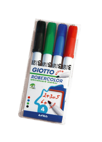 *【義大利 GIOTTO】兒童專用白板筆4色