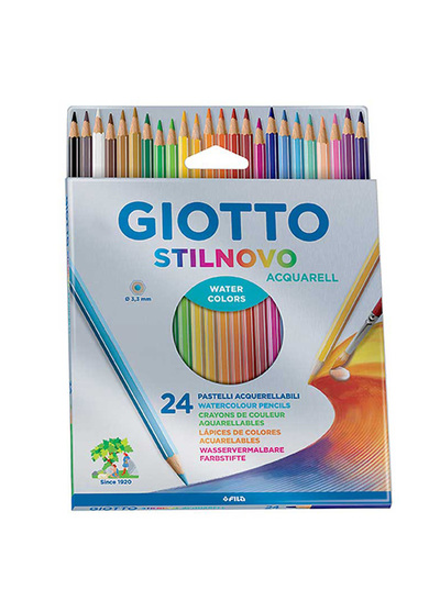 *【義大利 GIOTTO】STILNOVO 水溶性色鉛筆(24色)