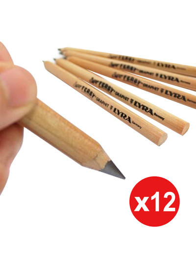 *【德國LYRA】兒童三角原木鉛筆(17.5cm)-12入
