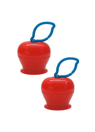 美國Grapple小蘋果玩具吸盤二入組-紅色2顆