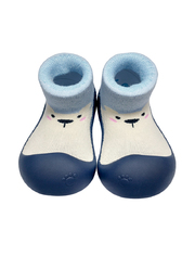 韓國BigToes幼兒襪型學步鞋-粉藍北極熊