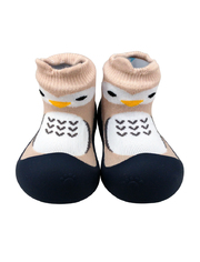 韓國BigToes幼兒襪型學步鞋-軍藍貓頭鷹