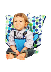 出清特價↘美國My Little Seat攜帶型嬰兒安全椅套-清新點點★原價1190