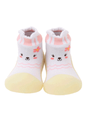 韓國BigToes幼兒襪型學步鞋-變色龍系列-花朵小兔